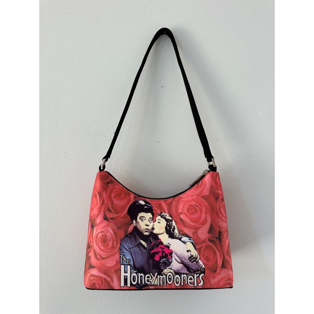 Vintage The Honeymooners Shoulder Bag Red Roses Ralph Alice TV Promo Handbag Y2K